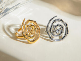 Γυναικείο Δαχτυλίδι Σπιράλ Επιχρυσωμένο 18K