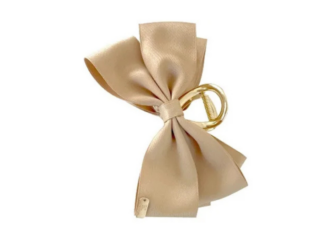 Κλάμερ Μαλλιών Φιόγκος Σατέν Σαμπανιζέ