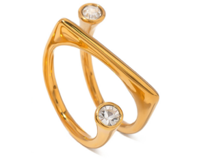 Γυναικείο Δαχτυλίδι Ανοξείδωτο Ατσάλι 18K Zircon