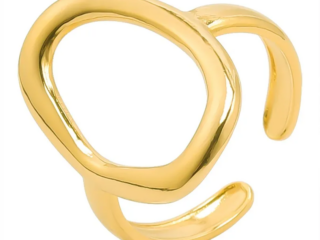 Γυναικείο Δαχτυλίδι Οβάλ Ανοξείδωτο Ατσάλι Χρυσό