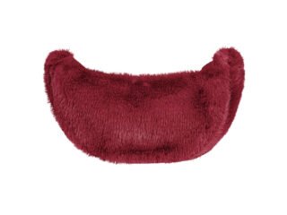 Γυναικεία Τσάντα Ώμου Γούνινη Μπορντό