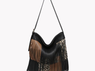 Γυναικεία Τσάντα Ώμου Λεοπάρ Καρό