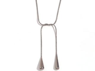 Γυναικείο Κολιέ Σταγόνα από Ανοξείδωτο Ατσάλι Επιχρυσωμένο 18K.