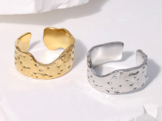 Γυναικείο Δαχτυλίδι Σφυρήλατο από Ανοξείδωτο Ατσάλι