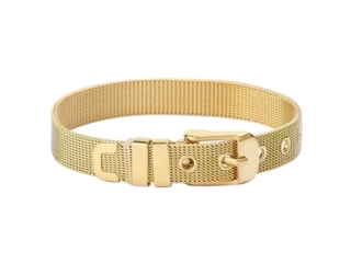 Γυναικείο Βραχιόλι Belt από Ατσάλι Χρυσό