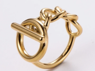 Γυναικείο Δαχτυλίδι Αλυσίδα από Ανοξείδωτο Ατσάλι Επιχρυσωμένο 18K Χρυσό