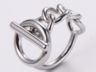 Γυναικείο Δαχτυλίδι Αλυσίδα από Ανοξείδωτο Ατσάλι Επιχρυσωμένο 18K Ασημί