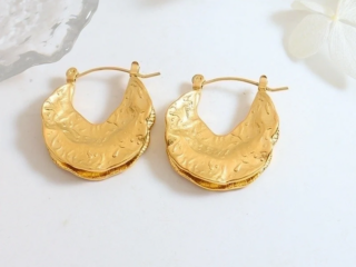 Γυναικεία Σκουλαρίκια Ανάγλυφα από Ατσάλι