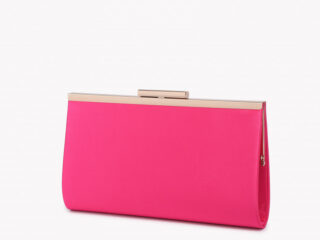 Γυναικείο Τσαντάκι Φάκελος Σατέν Clutch Φούξια