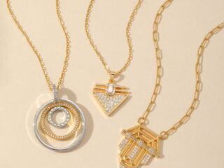 Γυναικείο Κολιέ Γεωμετρικό από Ανοξείδωτο Ατσάλι Επιχρυσωμένο 18K Zircon