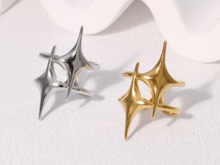 Γυναικείο Δαχτυλίδι Star-Star από Ανοξείδωτο Ατσάλι Προσαρμόσιμο