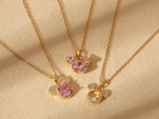 Γυναικείο Κολιέ Cartoon Bow με Zircon από Ανοξείδωτο Ατσάλι Επιχρυσωμένο 18K