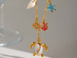 Γυναικείο Κολιέ Turtle από Ανοξείδωτο Ατσάλι Επιχρυσωμένο 18K