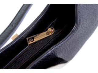 Γυναικεία Τσάντα Ώμου Curved Pierre Cardin από Οικολογικό Δέρμα σε Μαύρο