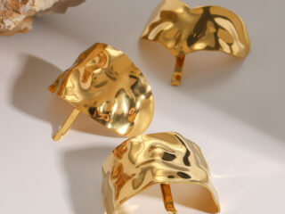 Γυναικείο Clip Μαλλιών Αλογοουρά Ανάγλυφο από Ανοξείδωτο Ατσάλι