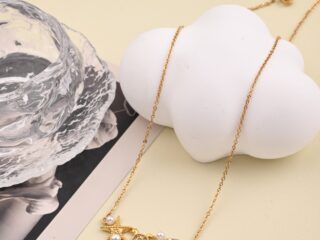 Γυναικείο Κολιέ Sea Pearl Dreams από Ανοξείδωτο Ατσάλι με Πέρλες και Στρας