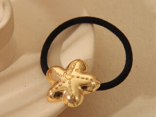 Σετ 2 Λαστιχάκια Μαλλιών Summer Glam και Μεταλλικό Clip Χρυσό