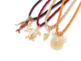 Γυναικείο Κολιέ Κορδόνι Oceanic σε Διάφορα Χρώματα με Καλοκαιρινά Pendants