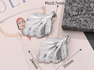 Γυναικεία Σκουλαρίκια Silver Palm από Ανοξείδωτο Ατσάλι Ασημί