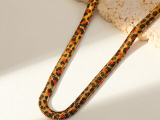 Γυναικείο Κολιέ Animal Print - Αλυσίδα Snake από Ανοξείδωτο Ατσάλι Επιχρυσωμένο 18Κ