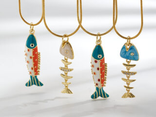 Γυναικείο Κολιέ Alia από Ανοξείδωτο Ατσάλι Επιχρυσωμένο 18Κ με Micro-Zircon Λεπτομέρειες