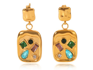 Γυναικεία Σκουλαρίκια Venice Mosaic Earrings από Ανοξείδωτο Ατσάλι με Zircon