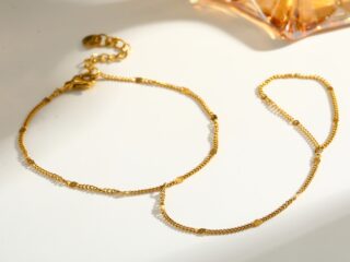 Γυναικείο Βραχιόλι Jasmin Finger Bracelet Αλυσίδα Χεριού - Δαχτυλίδι από Ανοξείδωτο Ατσάλι Επιχρυσωμένο 18Κ