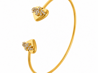 Γυναικείο Βραχιόλι Love Spark Open Cuff από Ανοξείδωτο Ατσάλι με Zircon Ανοιχτού Τύπου