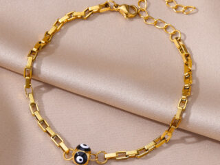 Γυναικεία Αλυσίδα Ποδιού Mati Box-Chain Anklet από Ανοξείδωτο Ατσάλι