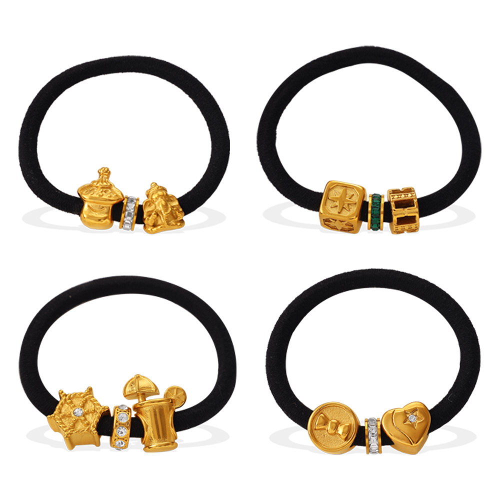 Γυναικείο Λαστιχάκι Μαλλιών Bow Charm Hair Ties από Ανοξείδωτο Ατσάλι Επιχρυσωμένο 18K Γυναικείο Λαστιχάκι Μαλλιών Bow Charm Hair Ties από Ανοξείδωτο Ατσάλι Επιχρυσωμένο 18K