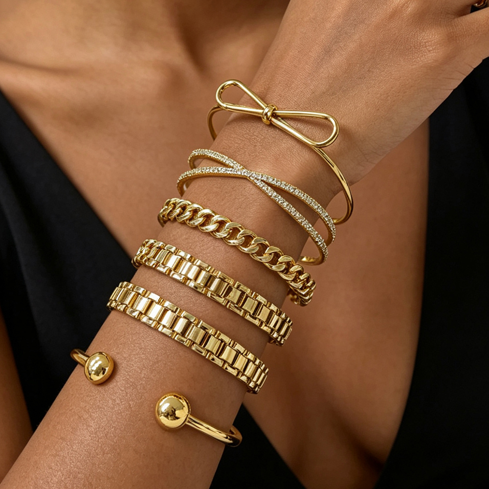 Γυναικείο Βραχιόλι Bow Open Cuff από Ανοξείδωτο Ατσάλι Επιχρυσωμένο 18Κ με Φιόγκο Ανοιχτού Τύπου Γυναικείο Βραχιόλι Bow Open Cuff από Ανοξείδωτο Ατσάλι Επιχρυσωμένο 18Κ με Φιόγκο Ανοιχτού Τύπου