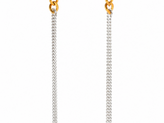 Γυναικεία Σκουλαρίκια Mix Metal Metropolis Urban Fringe Earrings από Ανοξείδωτο Ατσάλι