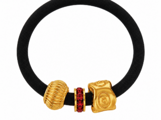 Γυναικείο Λαστιχάκι Μαλλιών Ruby Charm Hair Ties από Ανοξείδωτο Ατσάλι