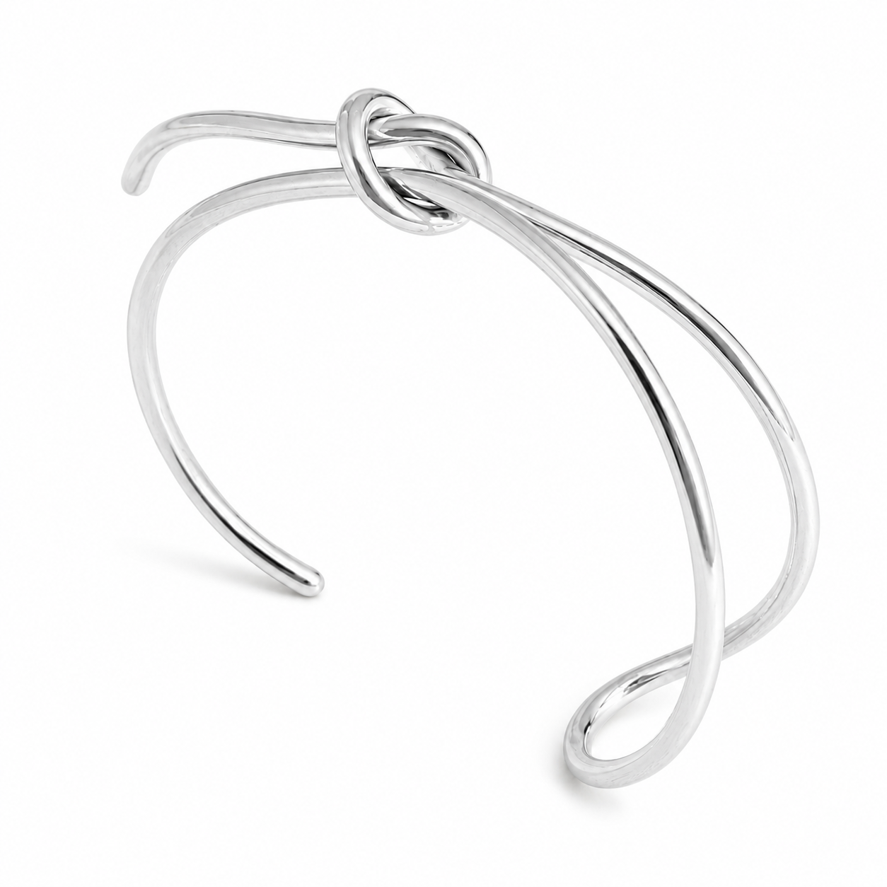 Γυναικείο Βραχιόλι Aura Tie Open Cuff από Ανοξείδωτο Ατσάλι Επιχρυσωμένο 18Κ Ανοιχτού Τύπου Ασημί Γυναικείο Βραχιόλι Aura Tie Open Cuff από Ανοξείδωτο Ατσάλι Επιχρυσωμένο 18Κ Ανοιχτού Τύπου Ασημί
